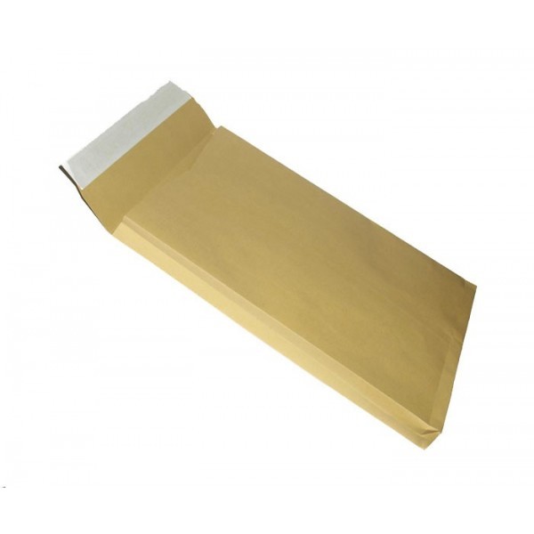 Plic cu burduf Kraft natur TB/4 format B4 250x356mm 30 mm - imagine 3